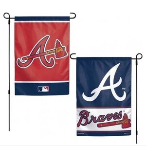 Wincraft MLB Atlanta Braves 12x18 Garden Style 2 Sided Flag, One Size,